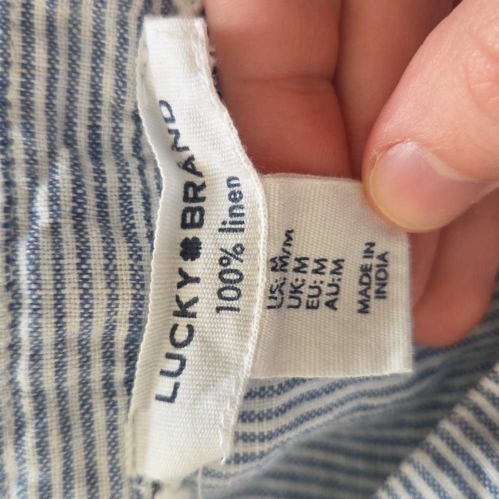 Lucky Brand Linen Striped Dress - Picture 3 of 4